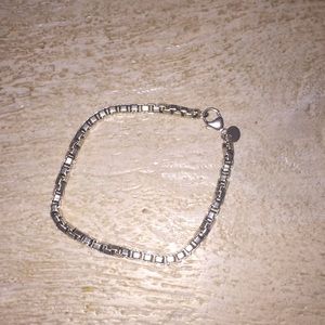 Sterling silver AG 925 imprinted on bracelet.
